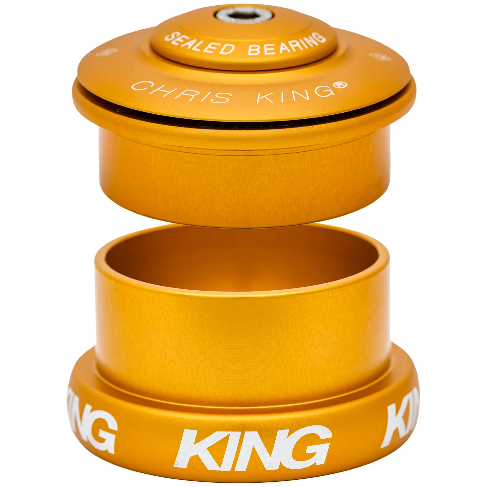 Chris King Inset I5 Tapered Steuersatz, Edelstahl-Lager, 1 1/8"-1.5", GripLock, ZS49/28.6 | EC49/40