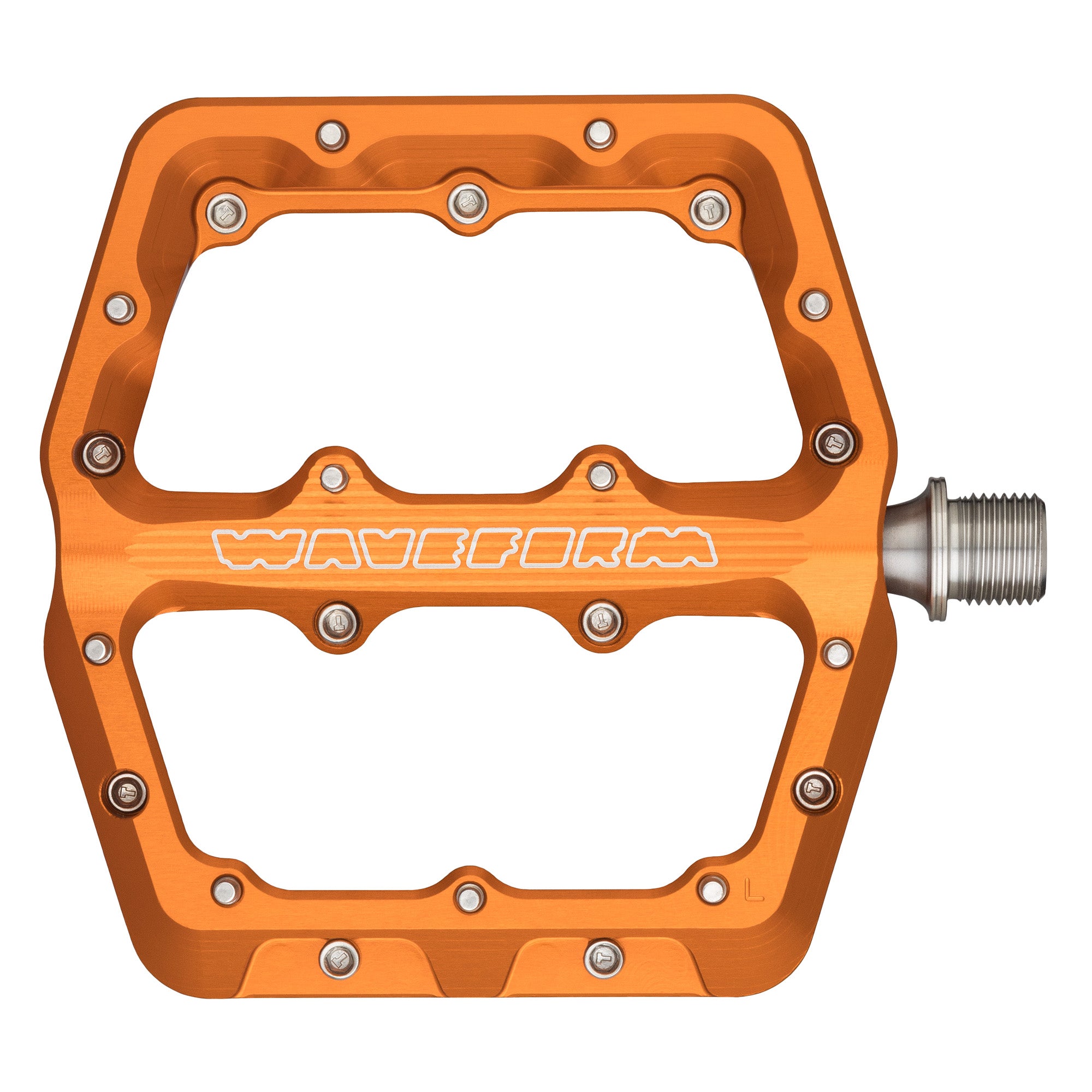 Wolf Tooth Waveform Pedals, Large, Plattform-Pedal, orange