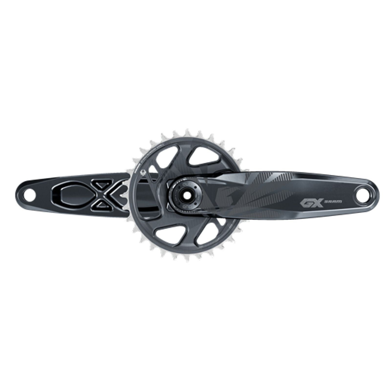 SRAM Kurbelgarnitur GX Eagle FAT 5" DUB 12-fach, 175mm, 30T DM, lunargrau