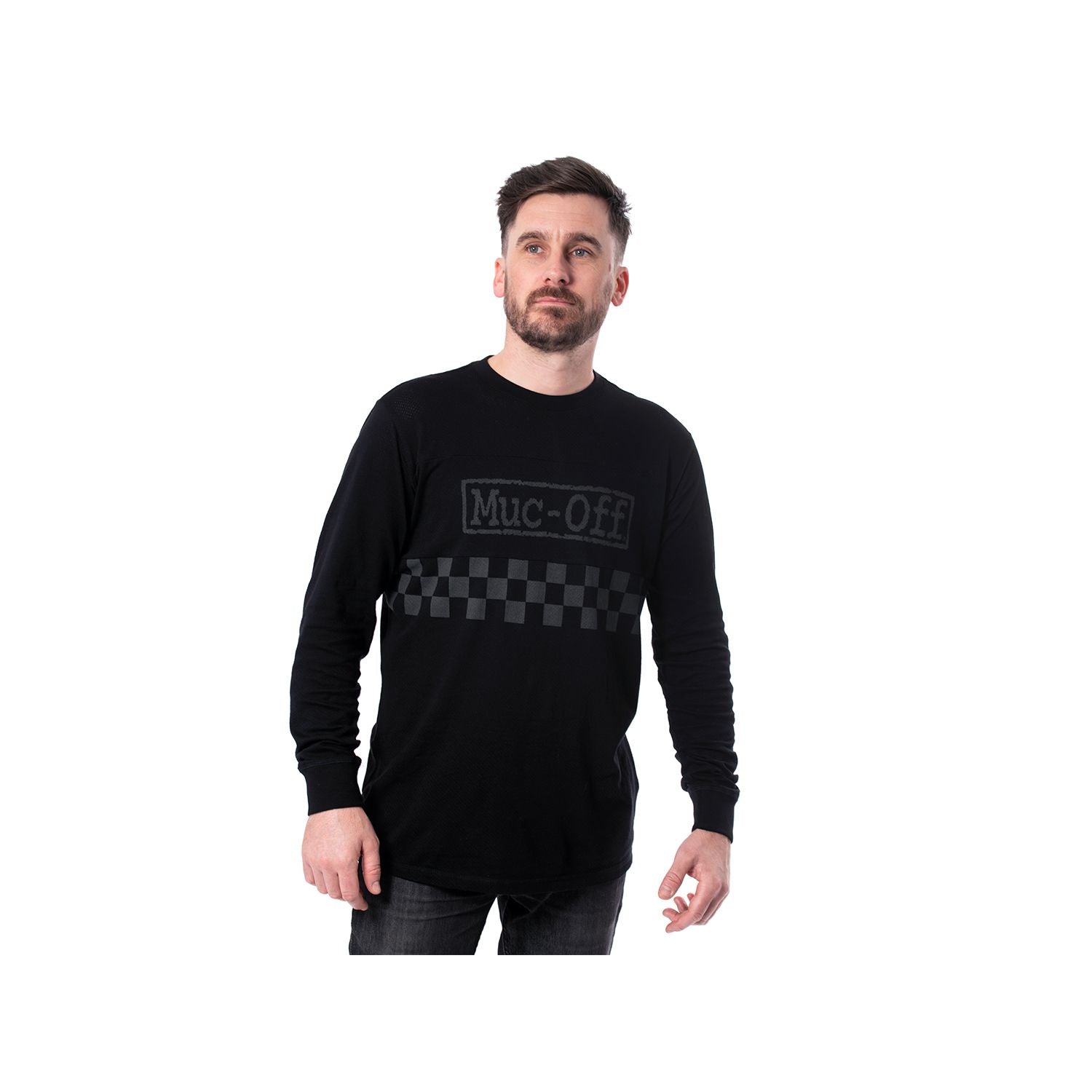 Muc-Off Muc Off Moto Long Sleeve Mesh Jersey, black