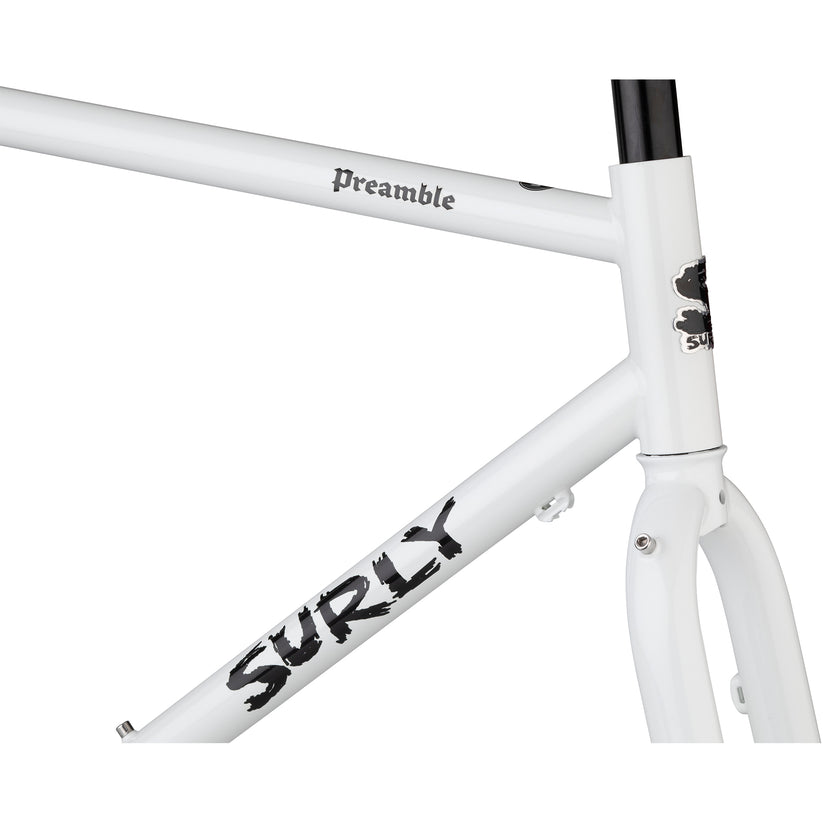 Surly Preamble All-Road Rahmenkit, 650B, S, thorfrost white